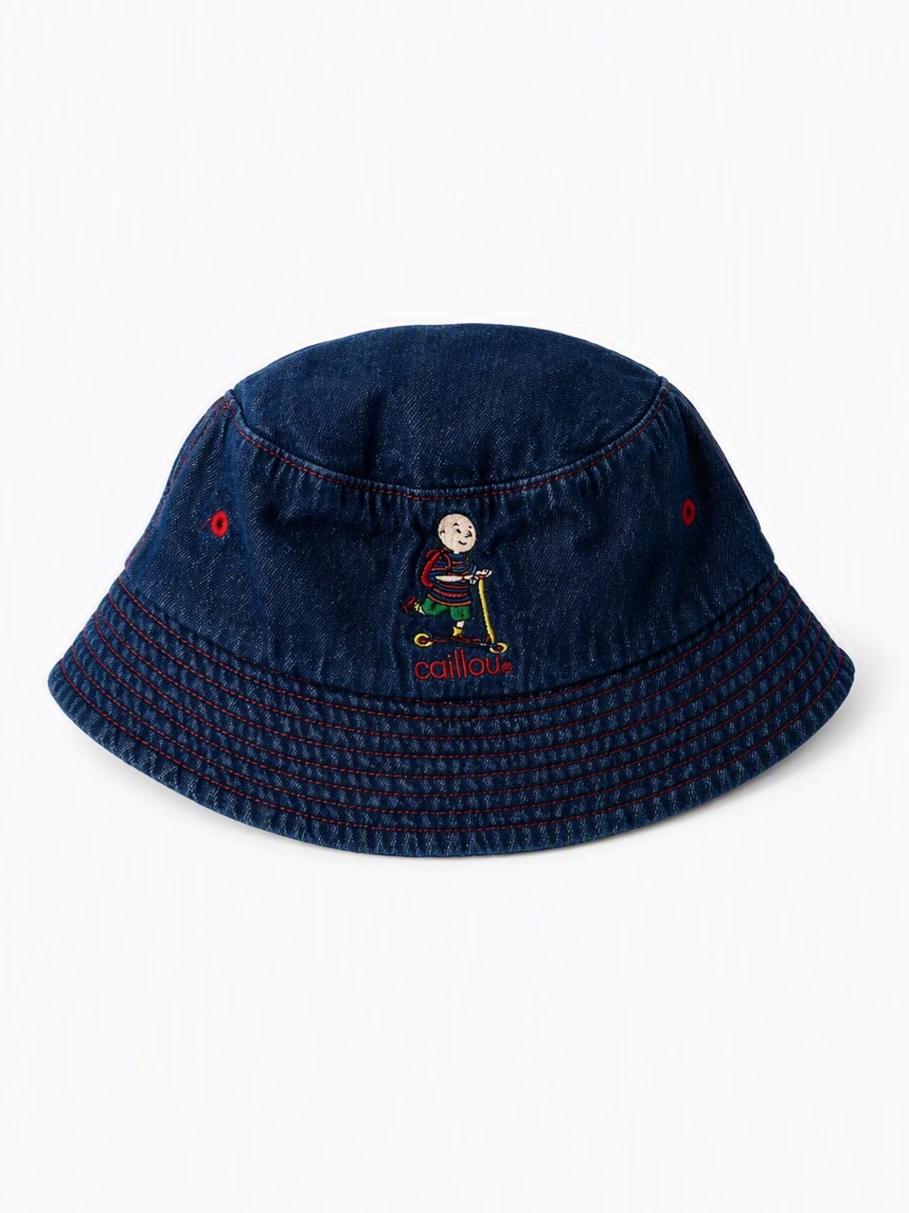 Vintage 2003 Caillou Denim Bucket Hat Cinar Éditions Chouette Canada Licensed